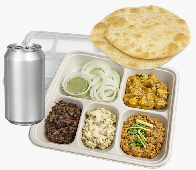 Platter Deal with 2 Paratha and a Drink